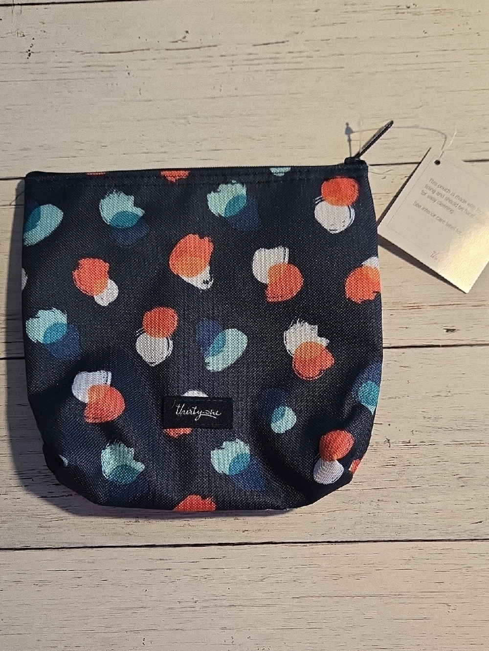 Thirty-One Snack & Go Pouch - Painted Dot Trio